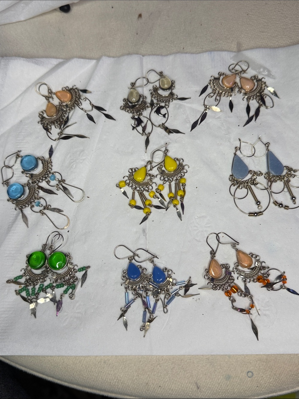 Dangle Earrings 3 for $10 Different Colors